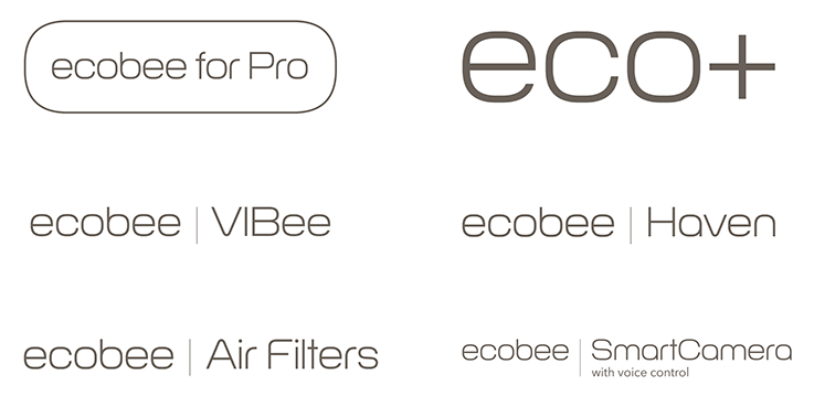 Tái thiết kế logo thương hiệu ecobee